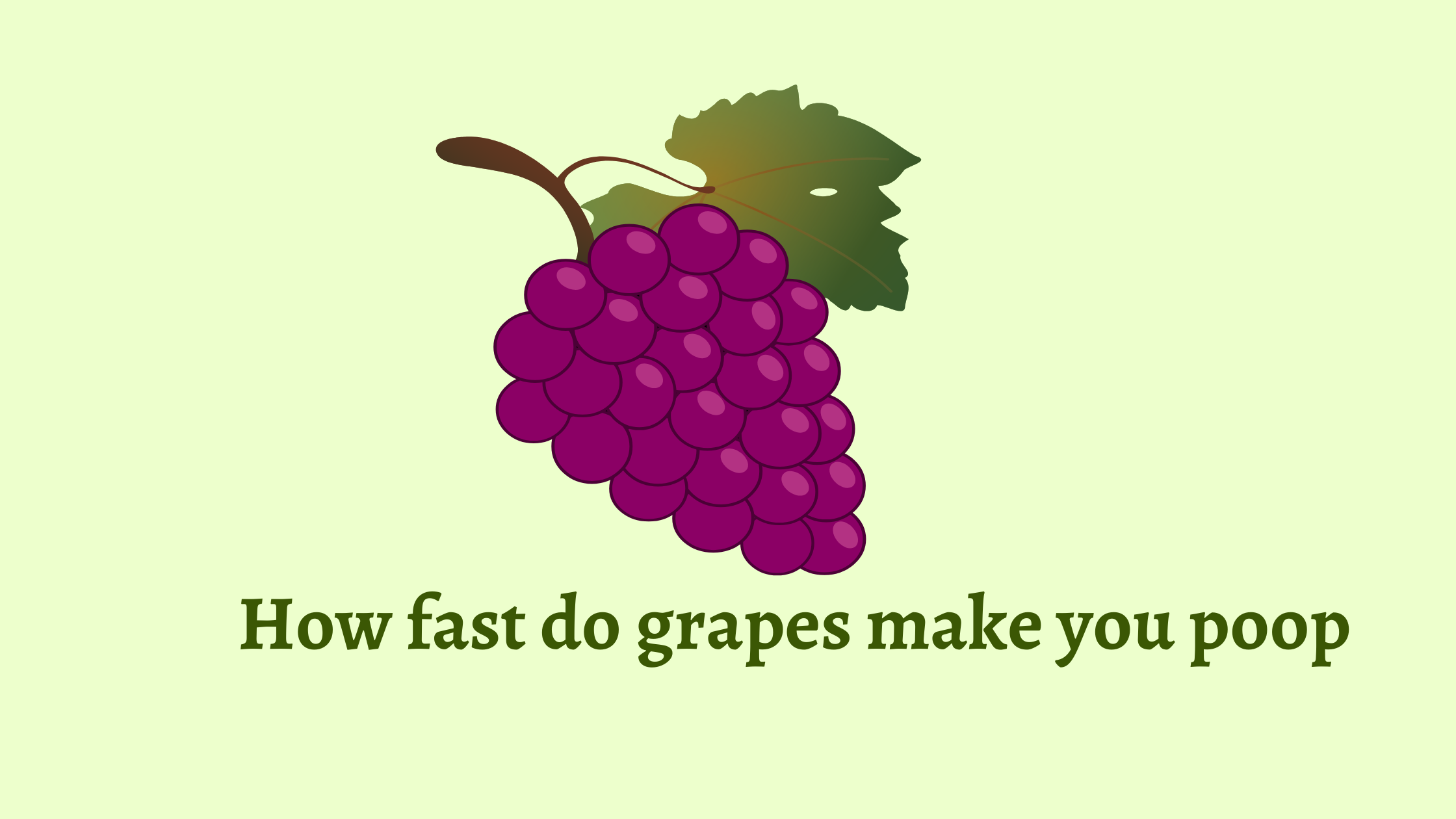 do grapes make you poop