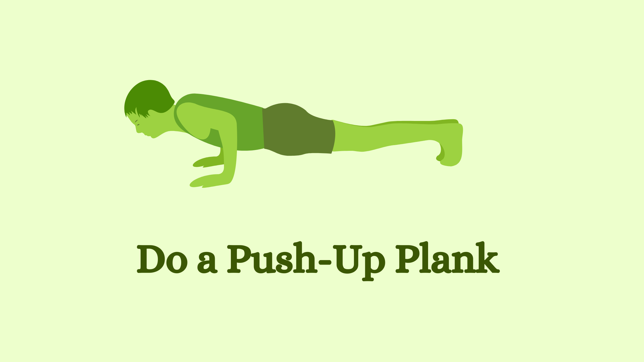 Plank push up