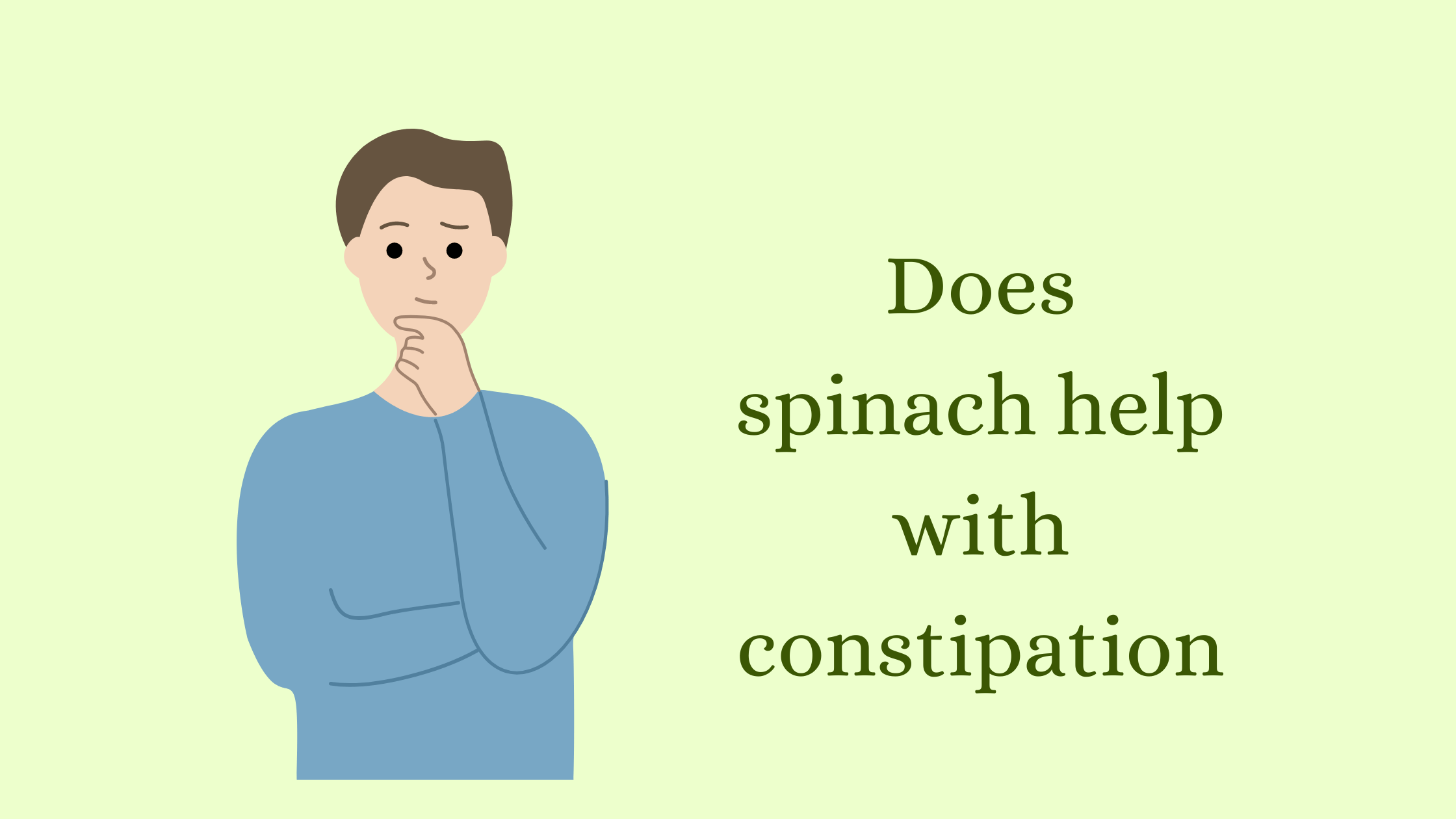 spinach can help with constipation