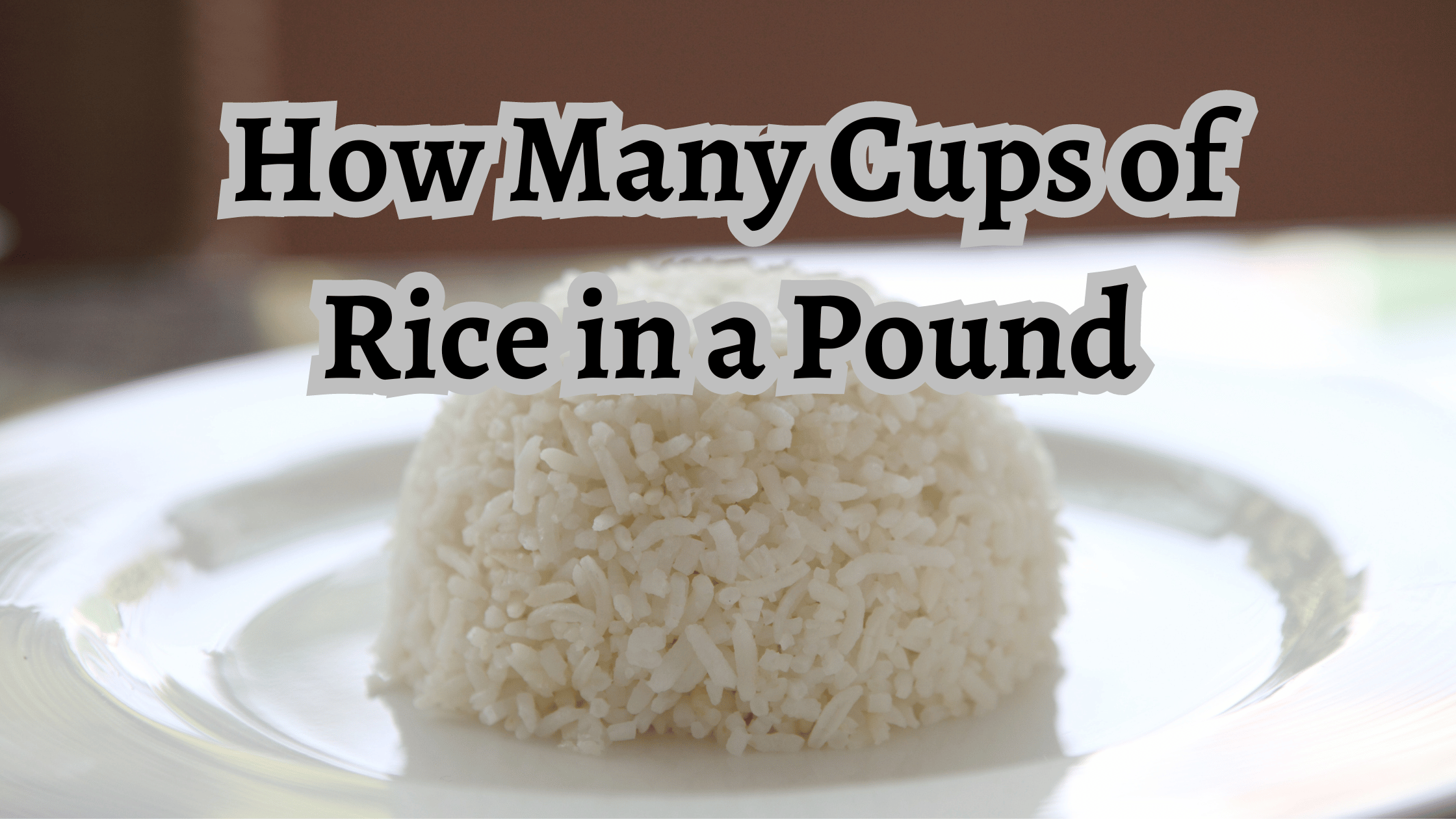 how many cups in a pound of rice