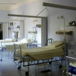 white hospital beds